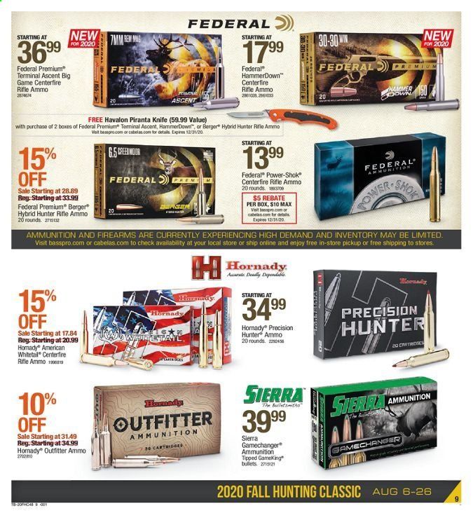 Bass Pro Shops Weekly Ad August 6 to August 26
