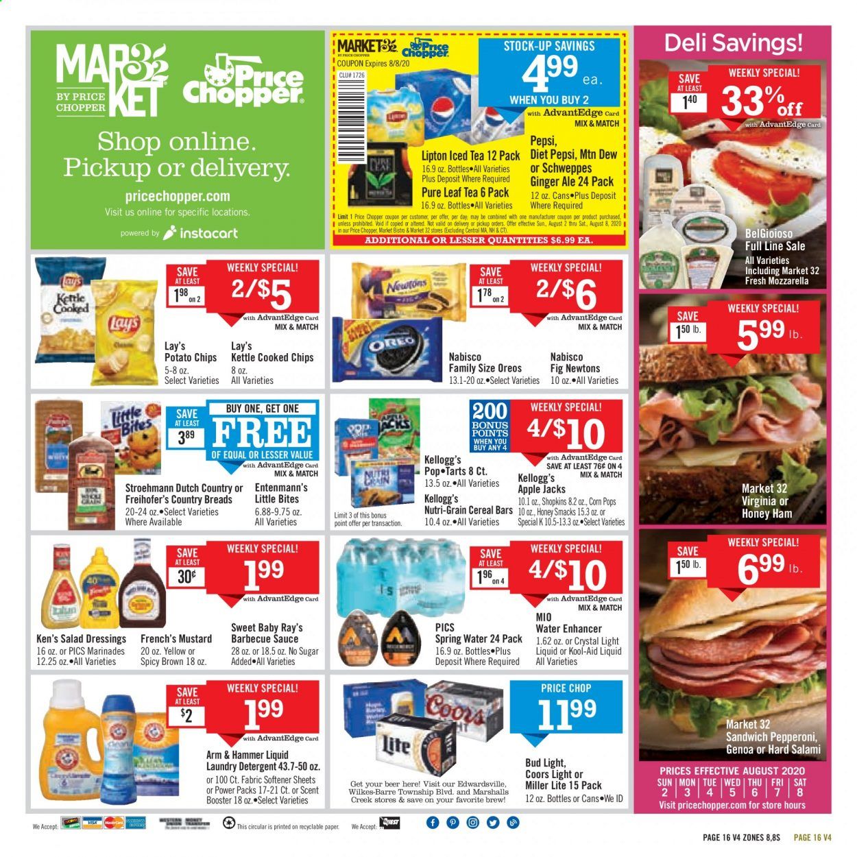 Price Chopper (PA) Weekly Ad August 2 to August 8
