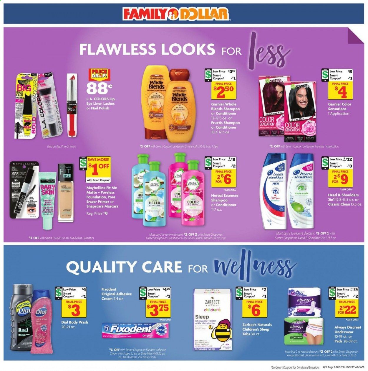 Family Dollar Weekly Ad August 2 to August 8