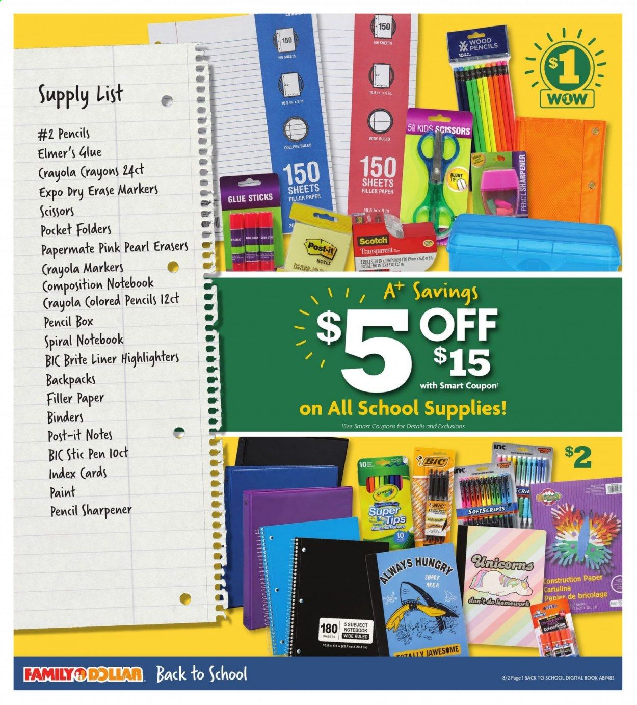 Family Dollar Weekly Ad August 2 to August 15