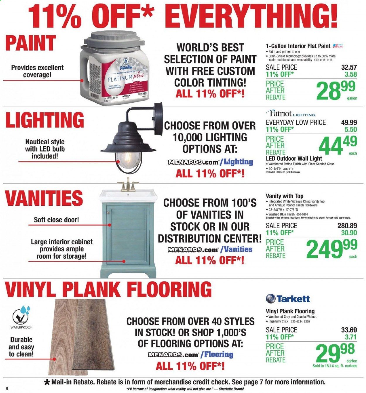 Menards Weekly Ad August 2 to August 8