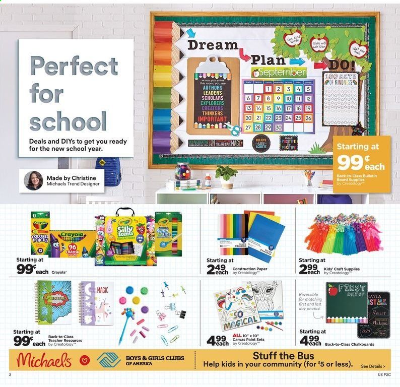 Michaels Weekly Ad August 2 to August 8