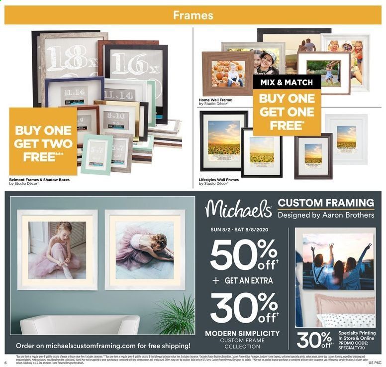 Michaels Weekly Ad August 2 to August 8