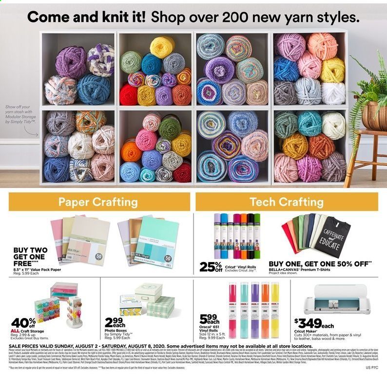 Michaels Weekly Ad August 2 to August 8