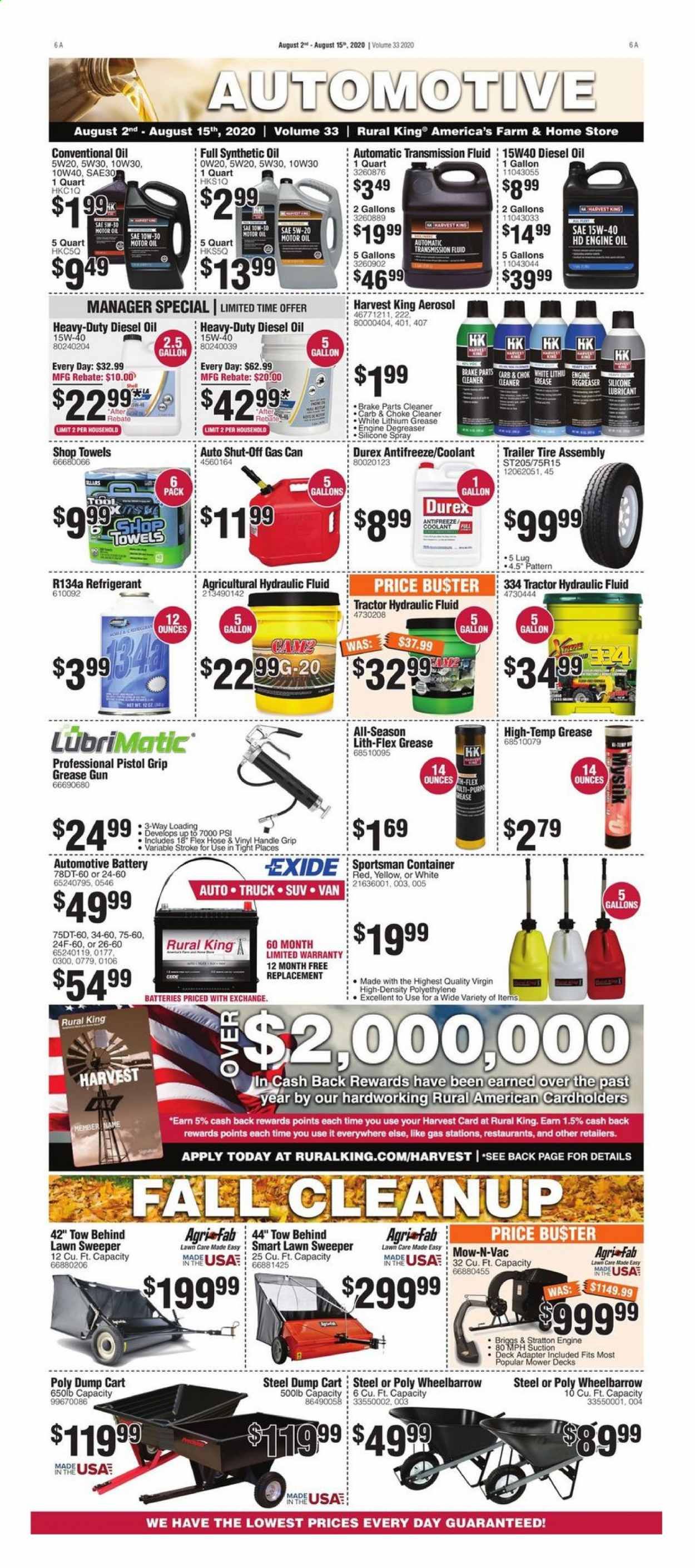 Rural King Weekly Ad August 2 to August 15