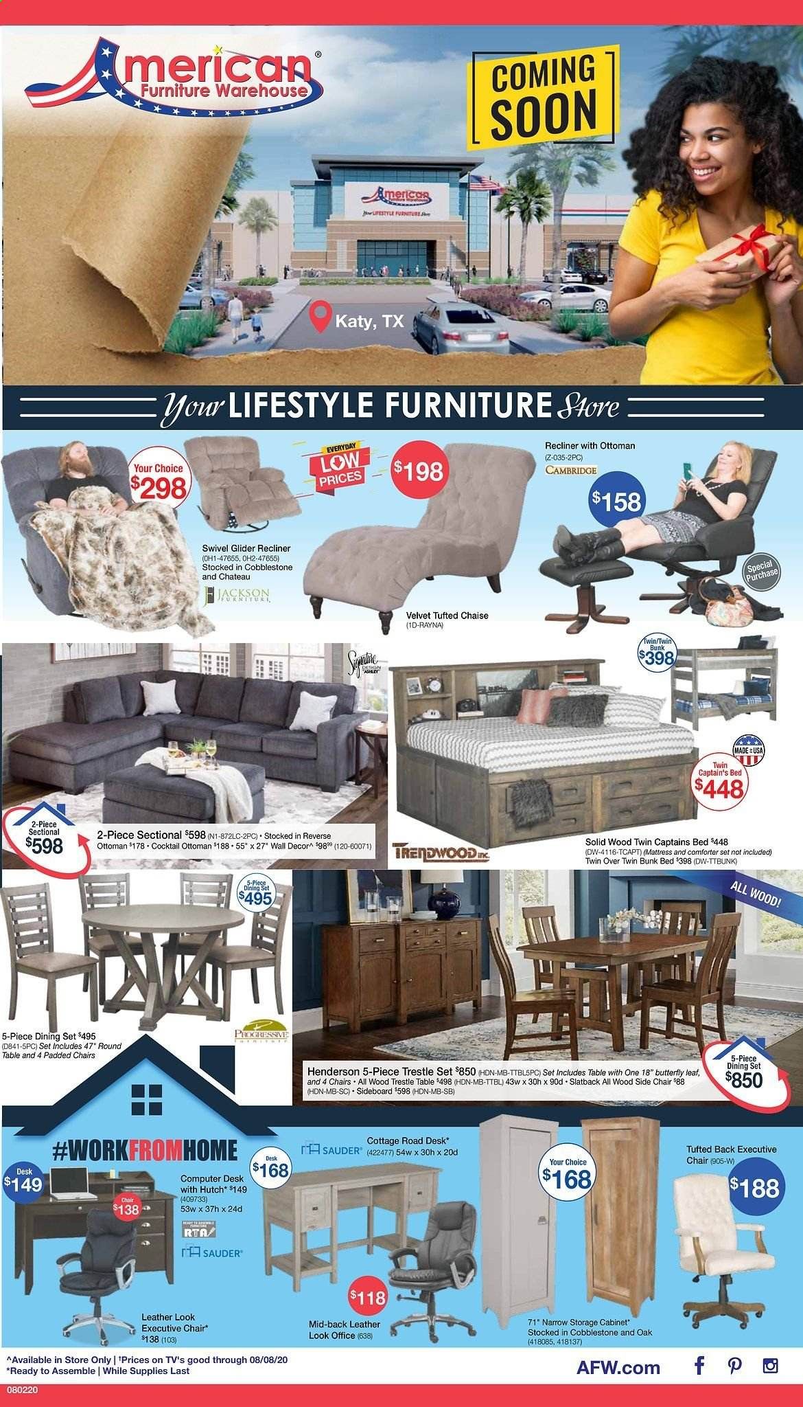 American Furniture Warehouse (TX) Weekly Ad August 2 to August 8