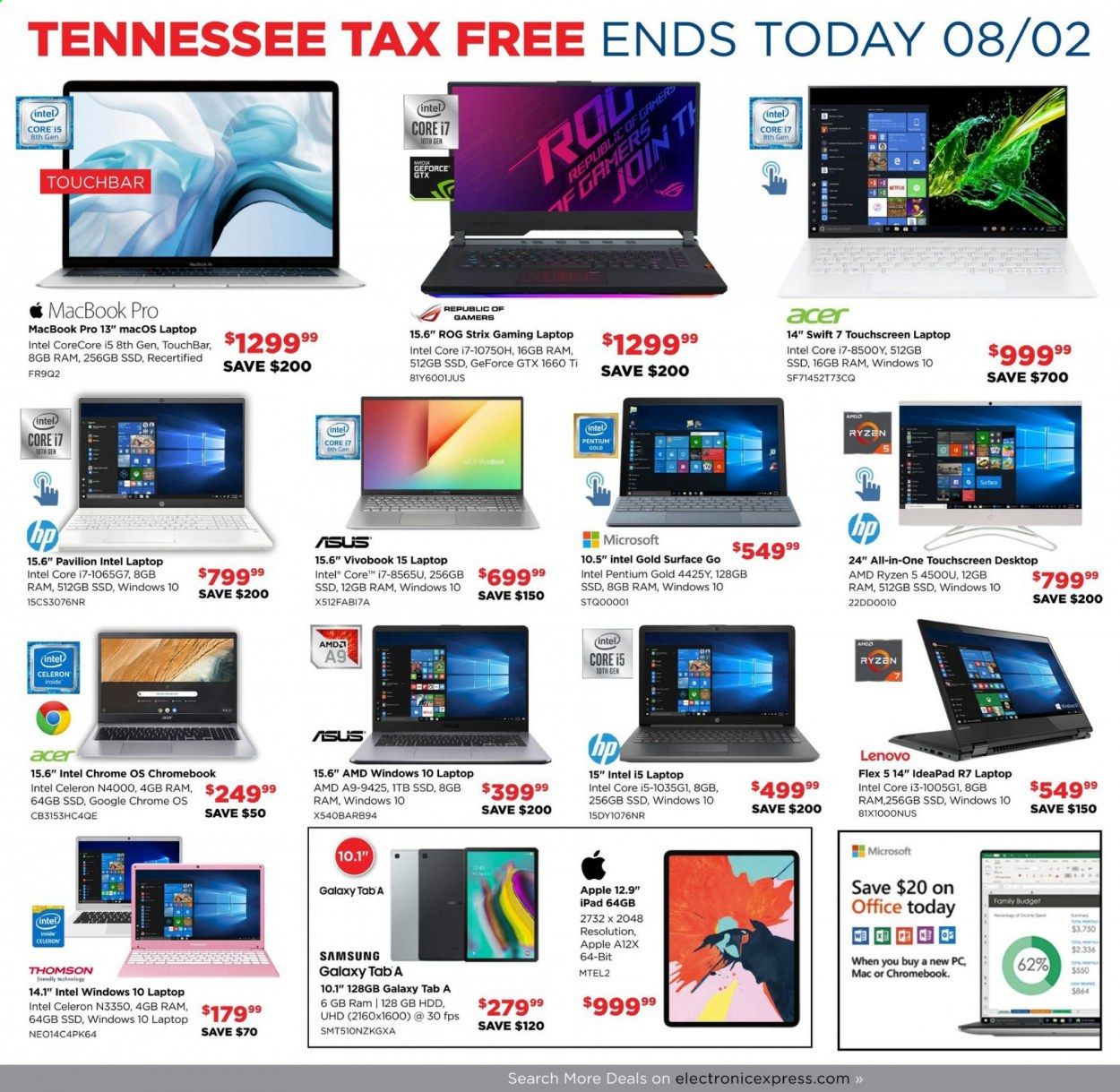 Electronic Express Weekly Ad August 2 to August 8