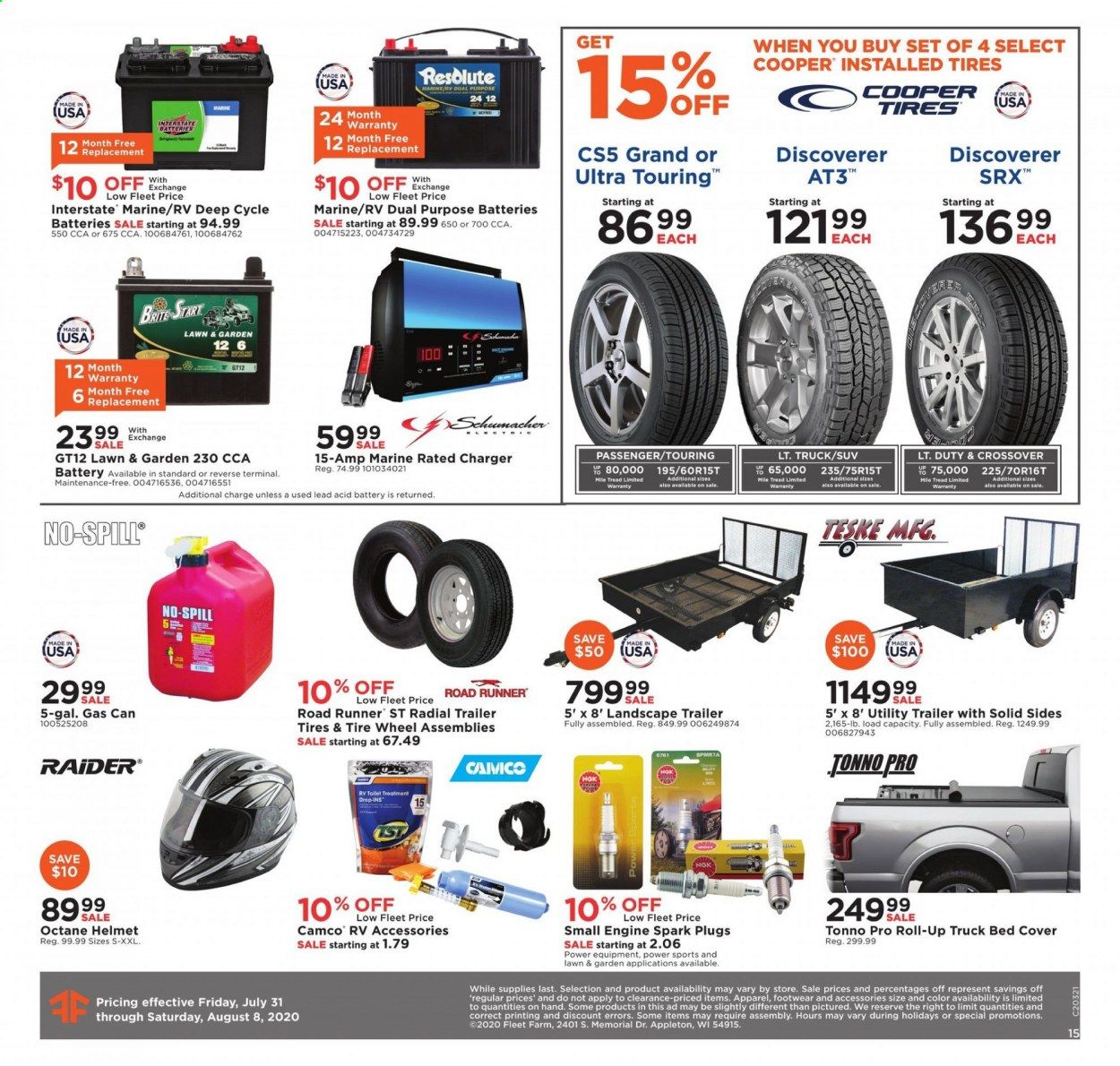Fleet Farm Weekly Ad July 31 to August 8