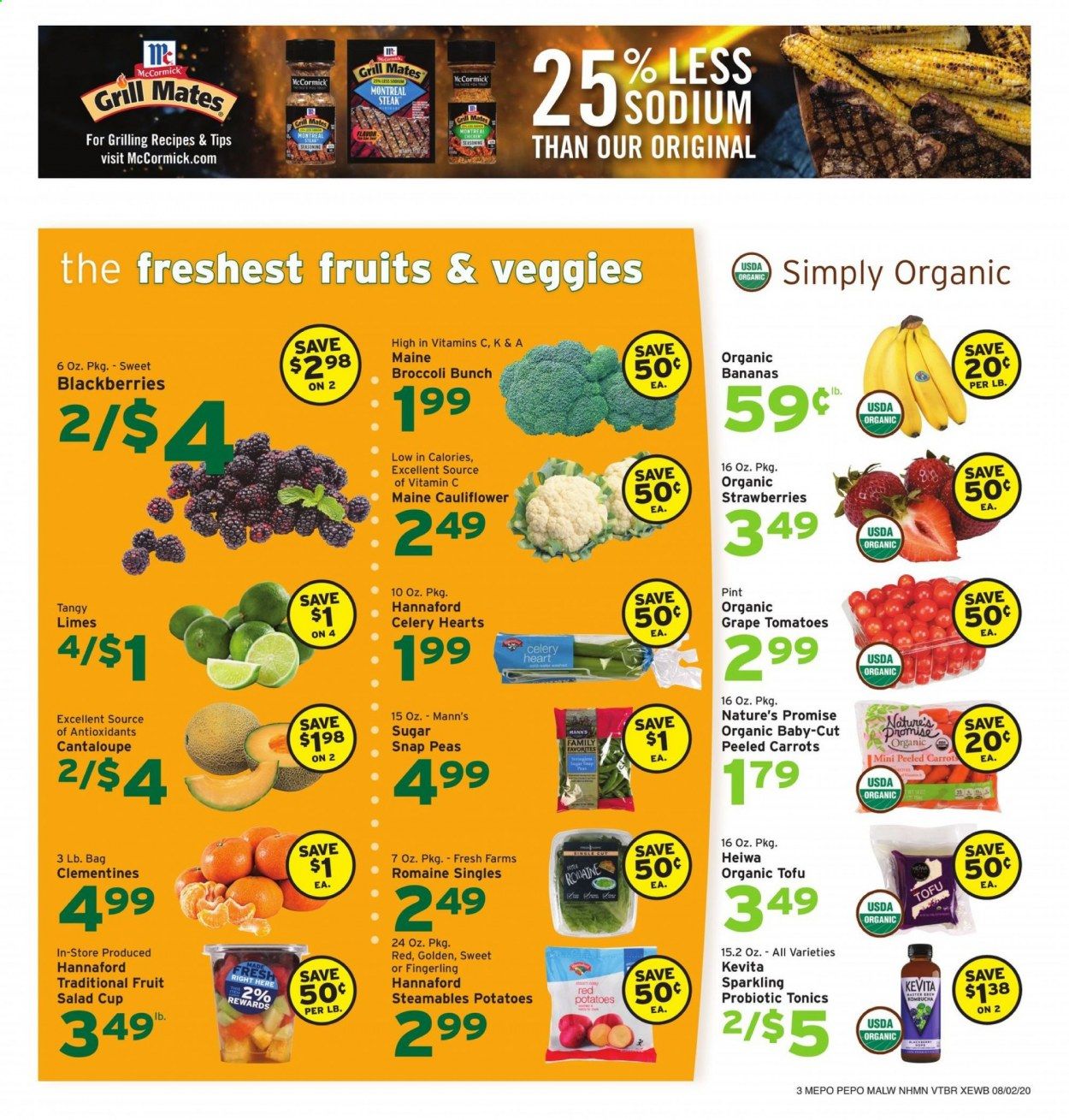 Hannaford (NH) Weekly Ad August 2 to August 8