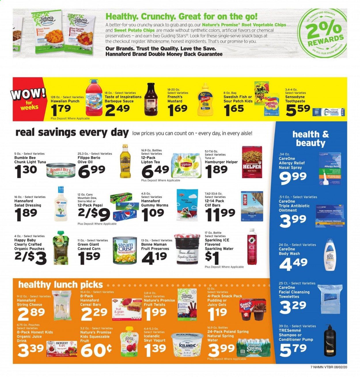 Hannaford (NH) Weekly Ad August 2 to August 8