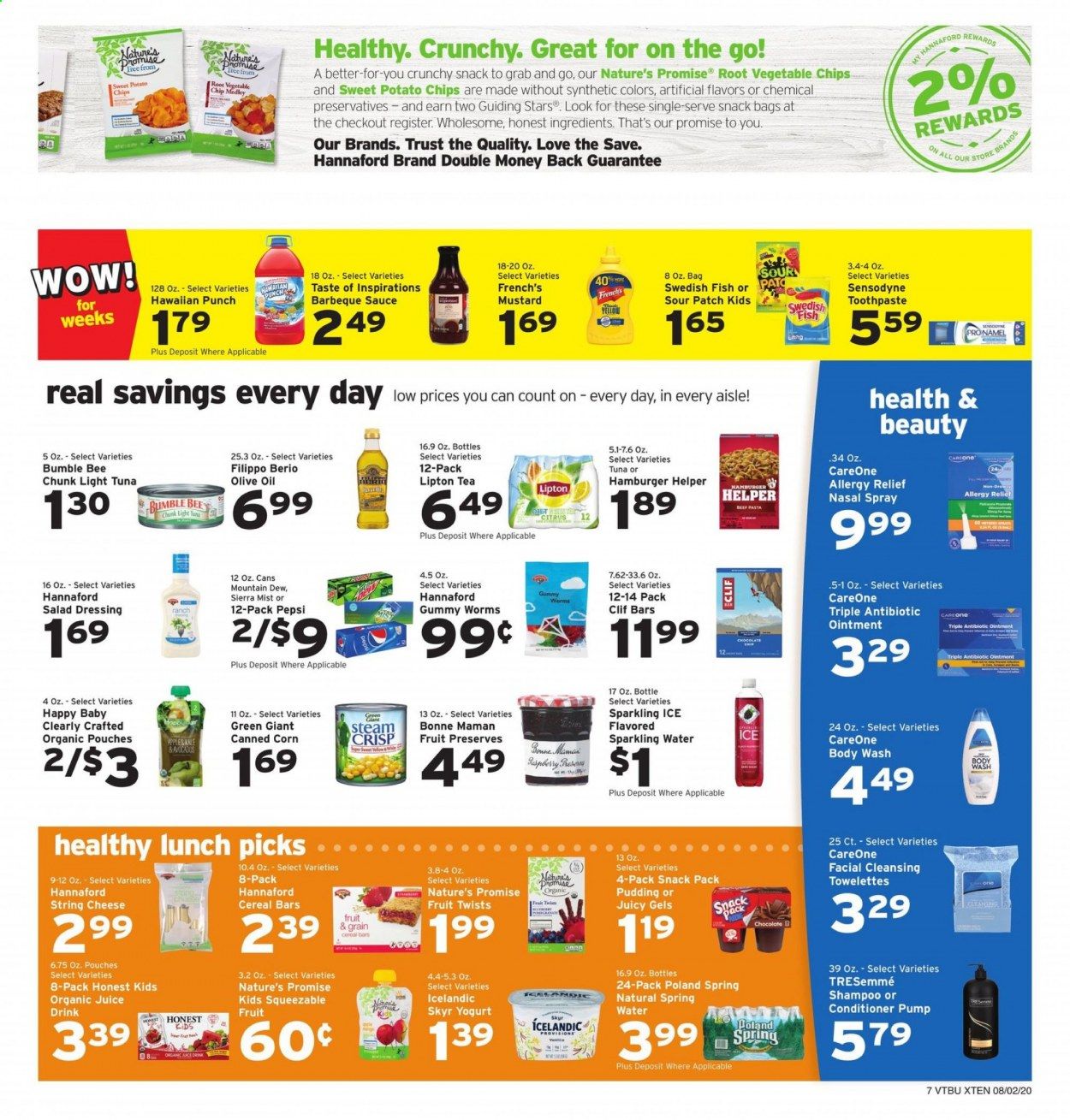 Hannaford (VT) Weekly Ad August 2 to August 8