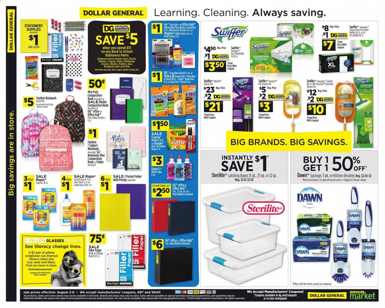 Dollar General Weekly Ad August 2 to August 8