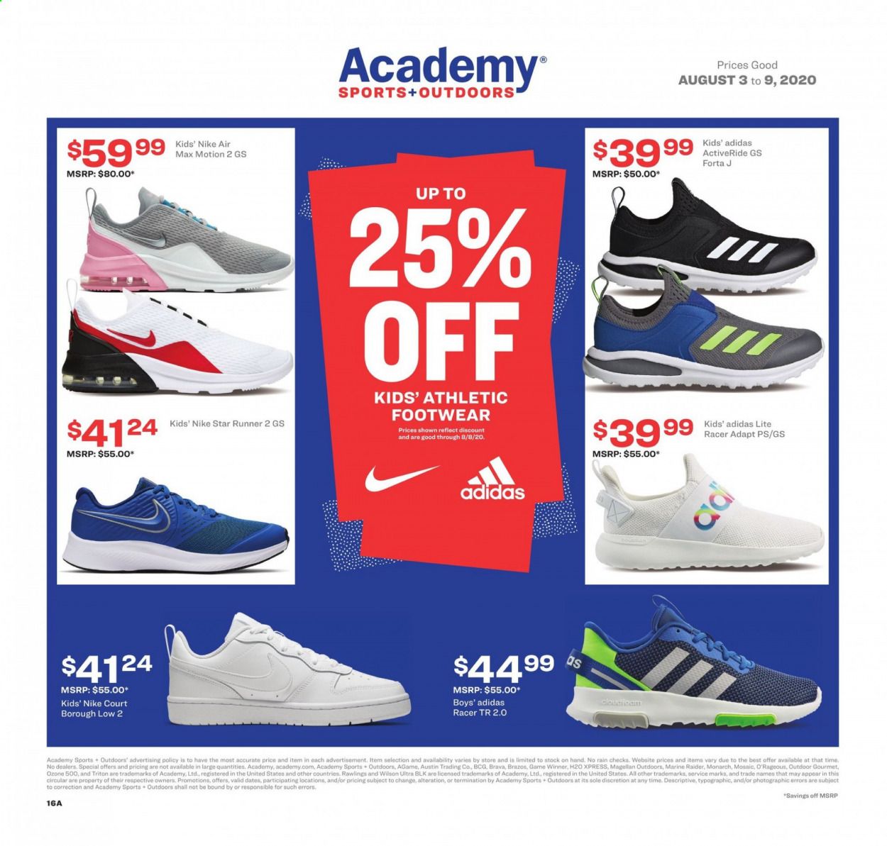 Academy Sports Weekly Ad August 3 to August 9