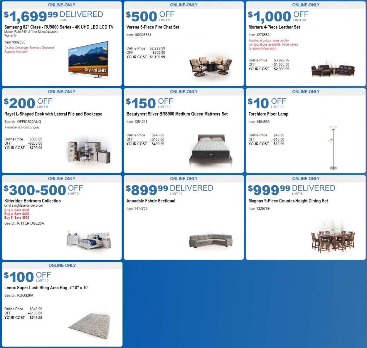 Costco Weekly Ad August 5 to August 30
