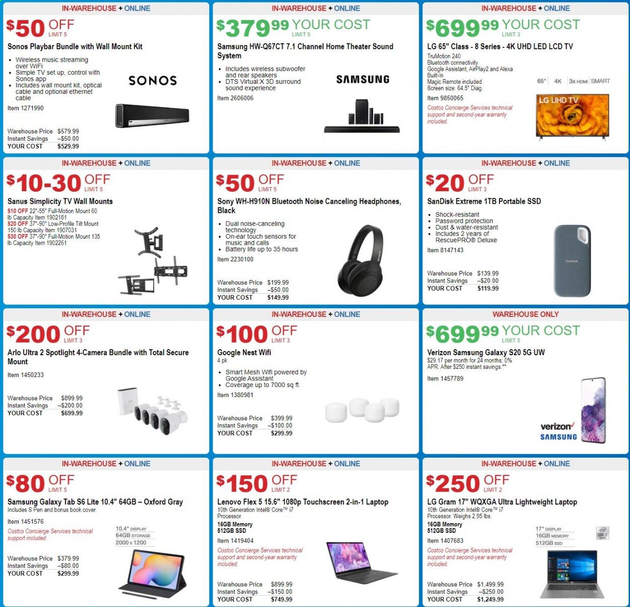 Costco Weekly Ad August 5 to August 30