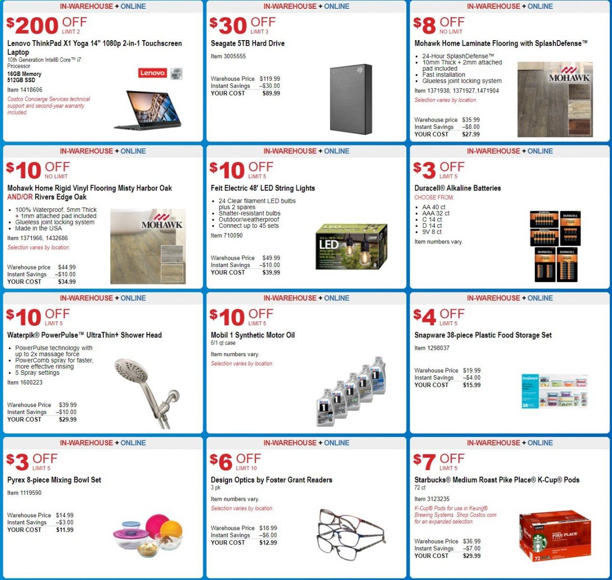 Costco Weekly Ad August 5 to August 30