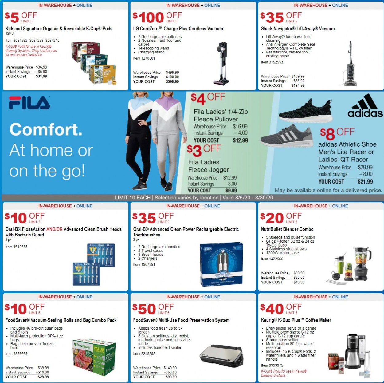 Costco Weekly Ad August 5 to August 30