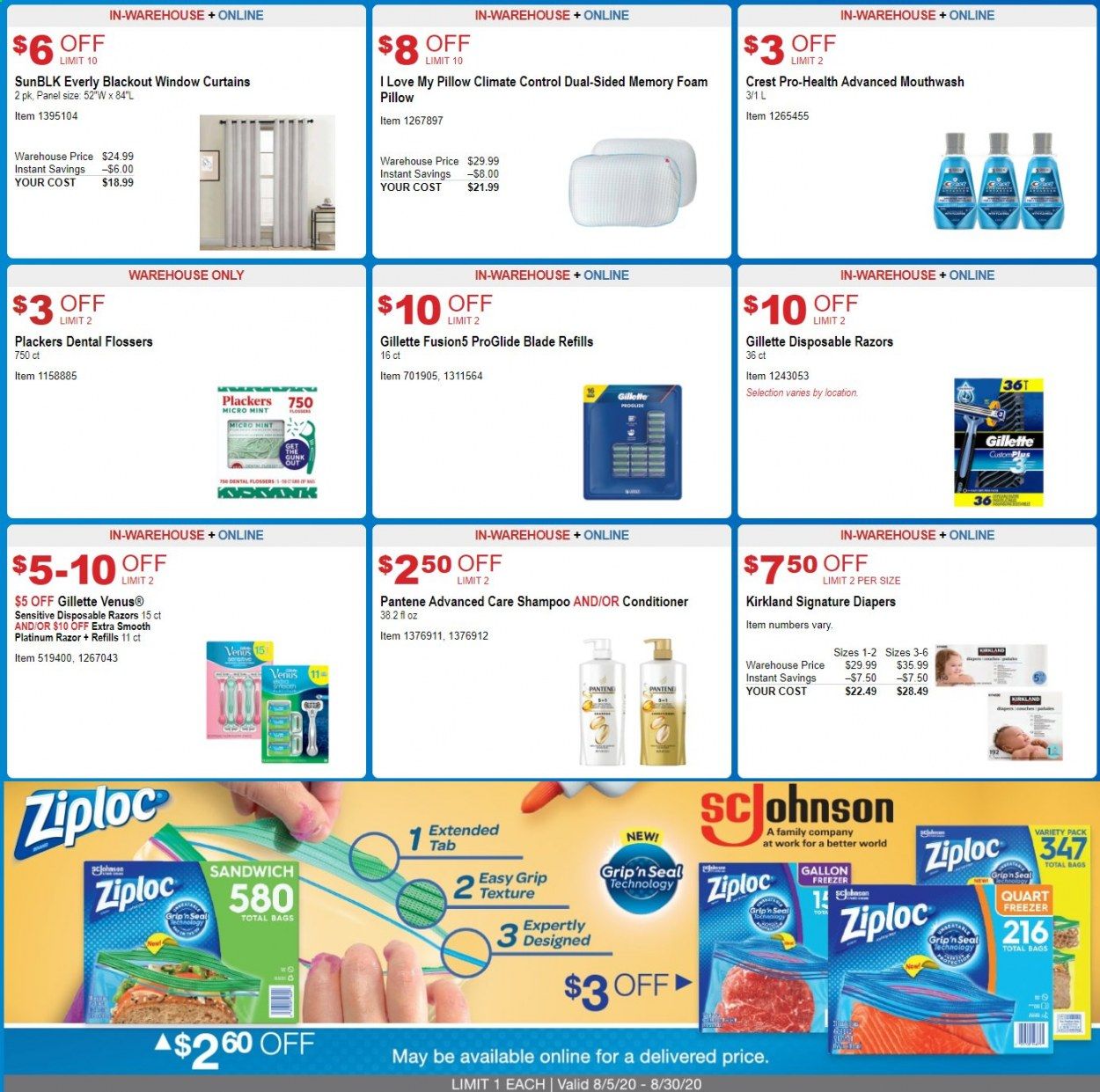 Costco Weekly Ad August 5 to August 30