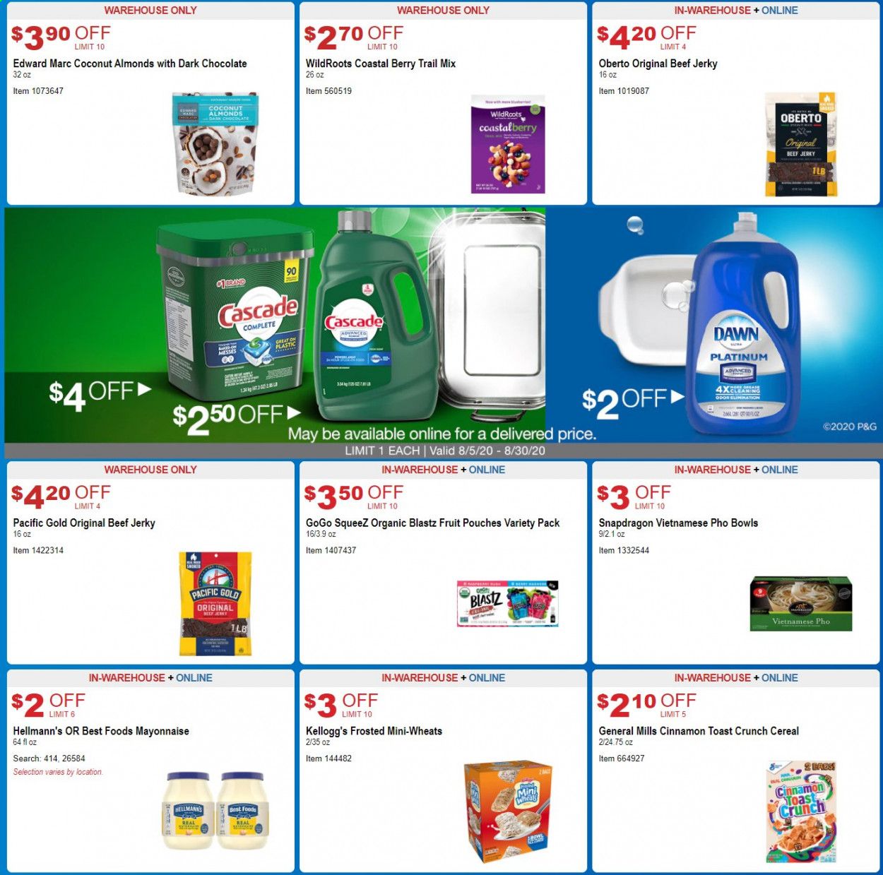 Costco Weekly Ad August 5 to August 30