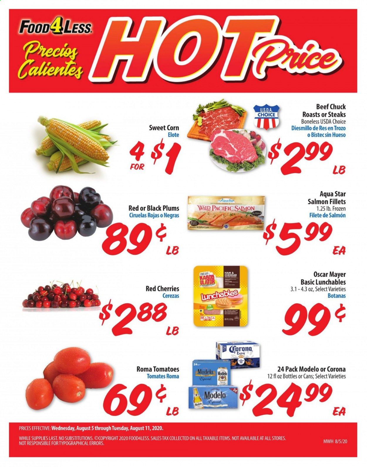 Food 4 Less (IL) Weekly Ad August 5 to August 11
