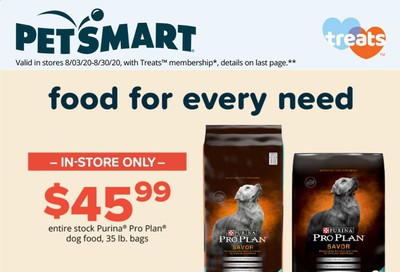 PetSmart Weekly Ad August 3 to August 30