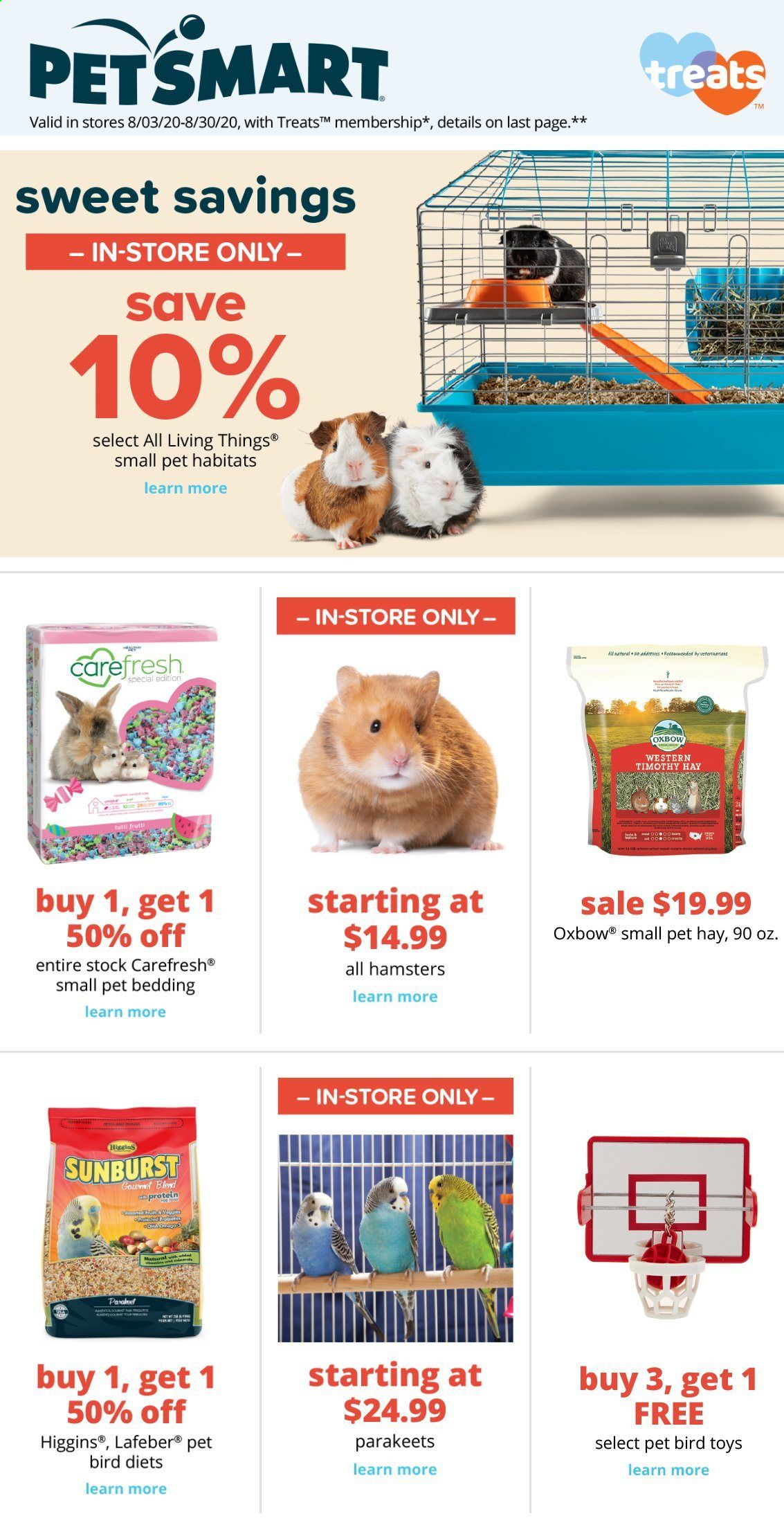PetSmart Weekly Ad August 3 to August 30