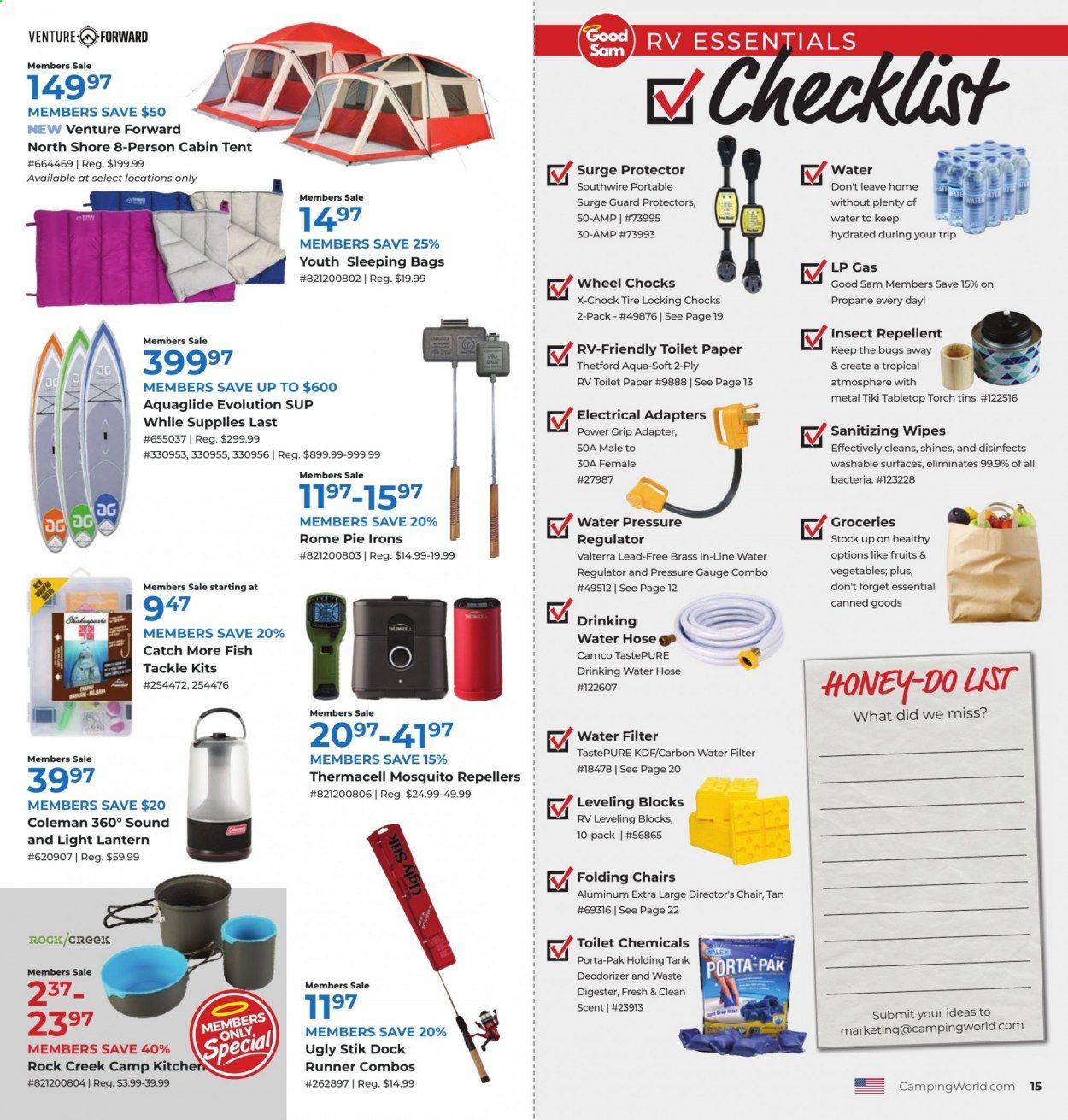 Gander RV & Outdoors (FL, KY, NC, NM, TX) Weekly Ad August 1 to August 30