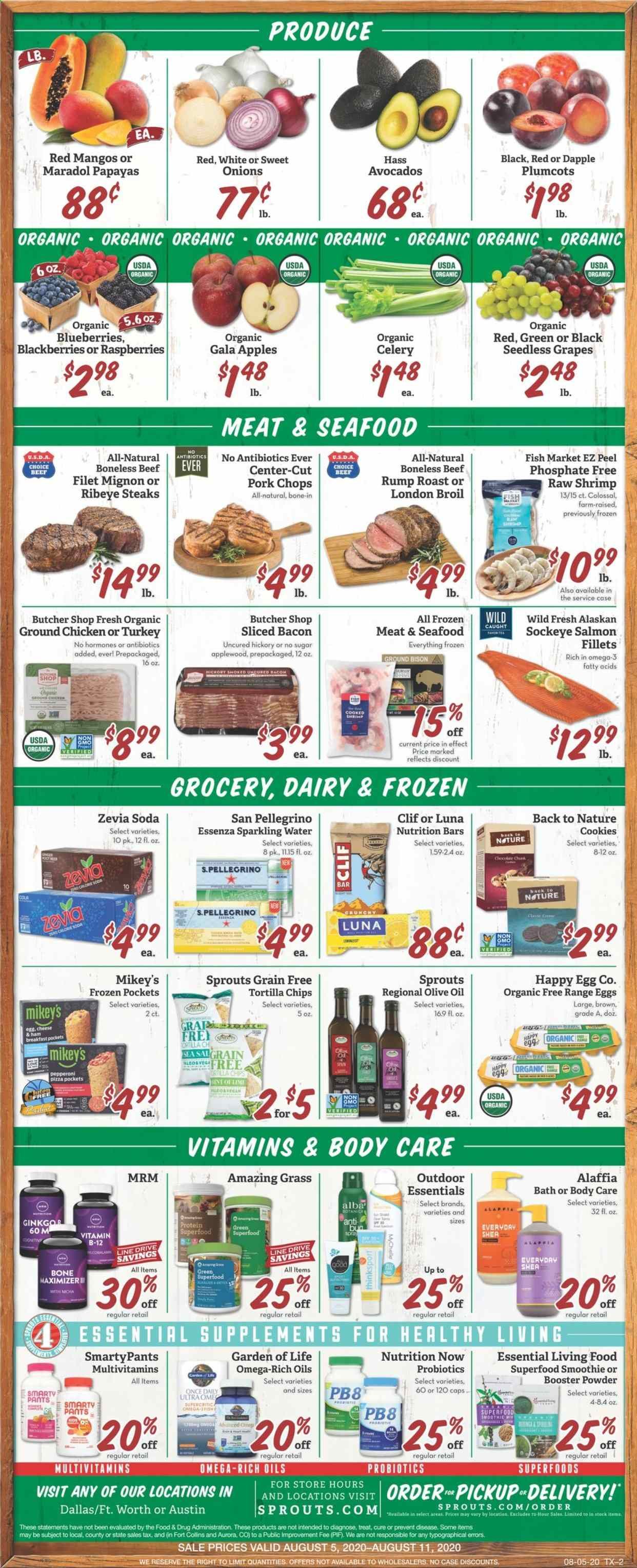 Sprouts Weekly Ad August 5 to August 11