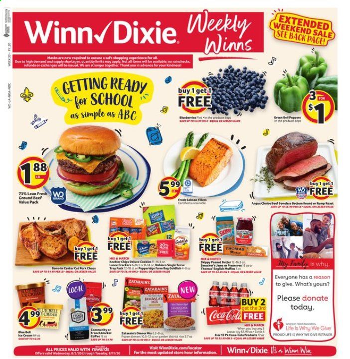 Winn Dixie (LA) Weekly Ad August 5 to August 11