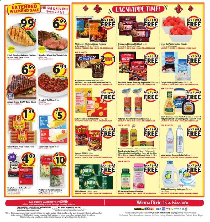 Winn Dixie (LA) Weekly Ad August 5 to August 11