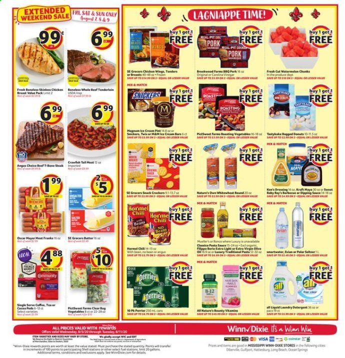 Winn Dixie (MS) Weekly Ad August 5 to August 11