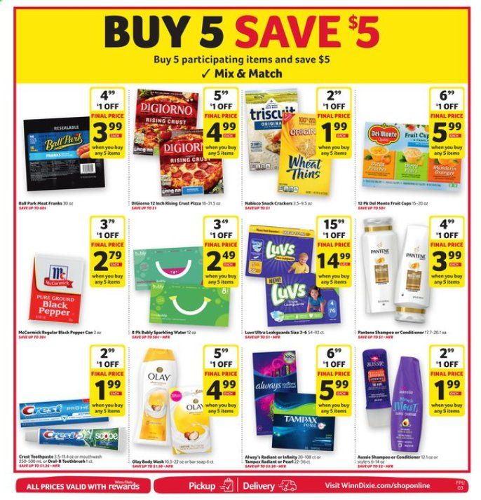Winn Dixie (MS) Weekly Ad August 5 to August 11
