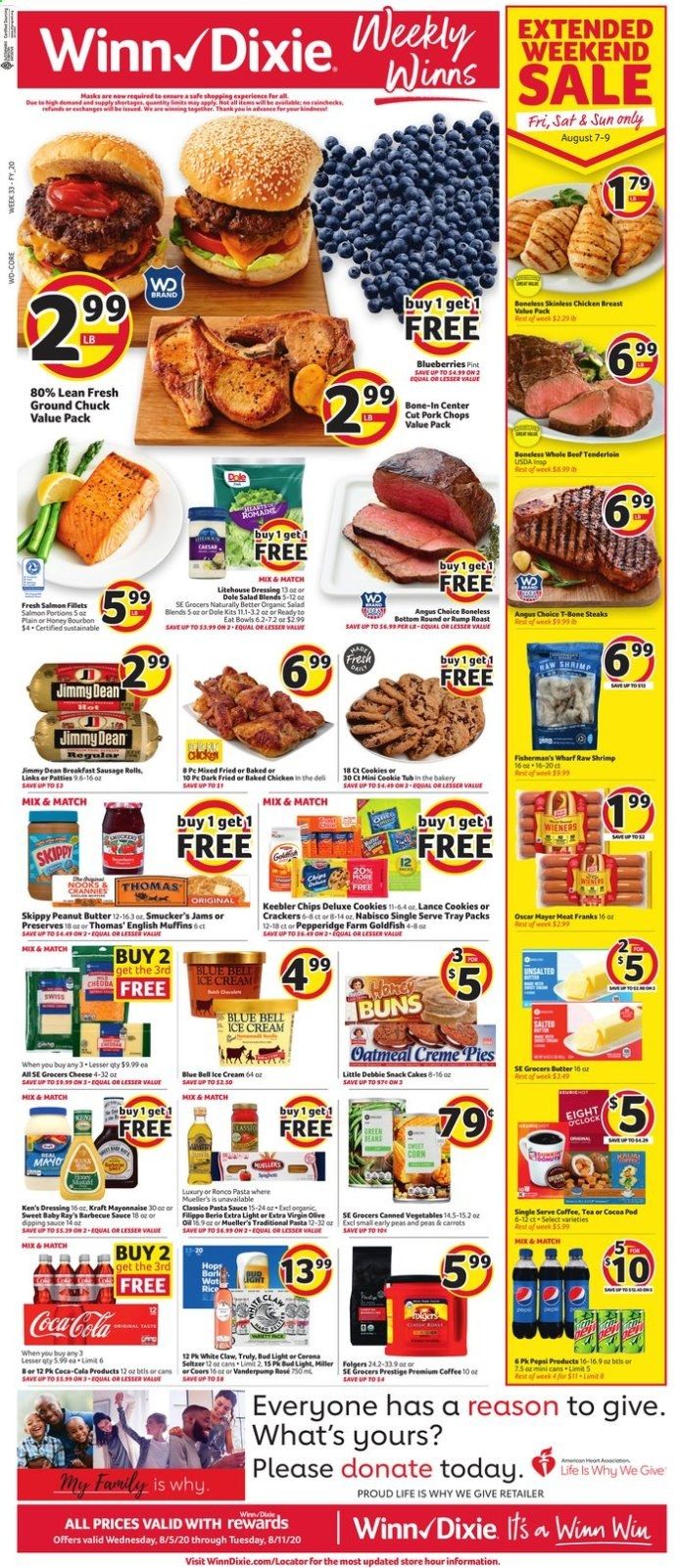 Winn Dixie (FL) Weekly Ad August 5 to August 11