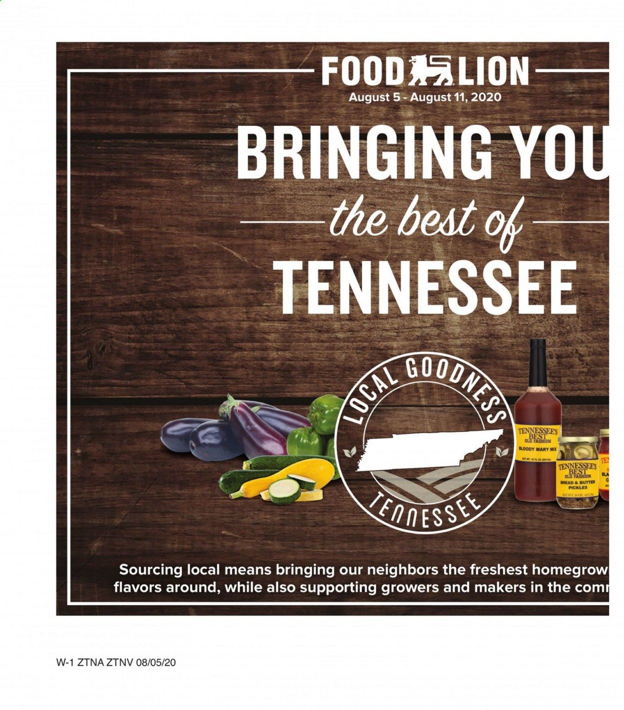 Food Lion (TN) Weekly Ad August 5 to August 11