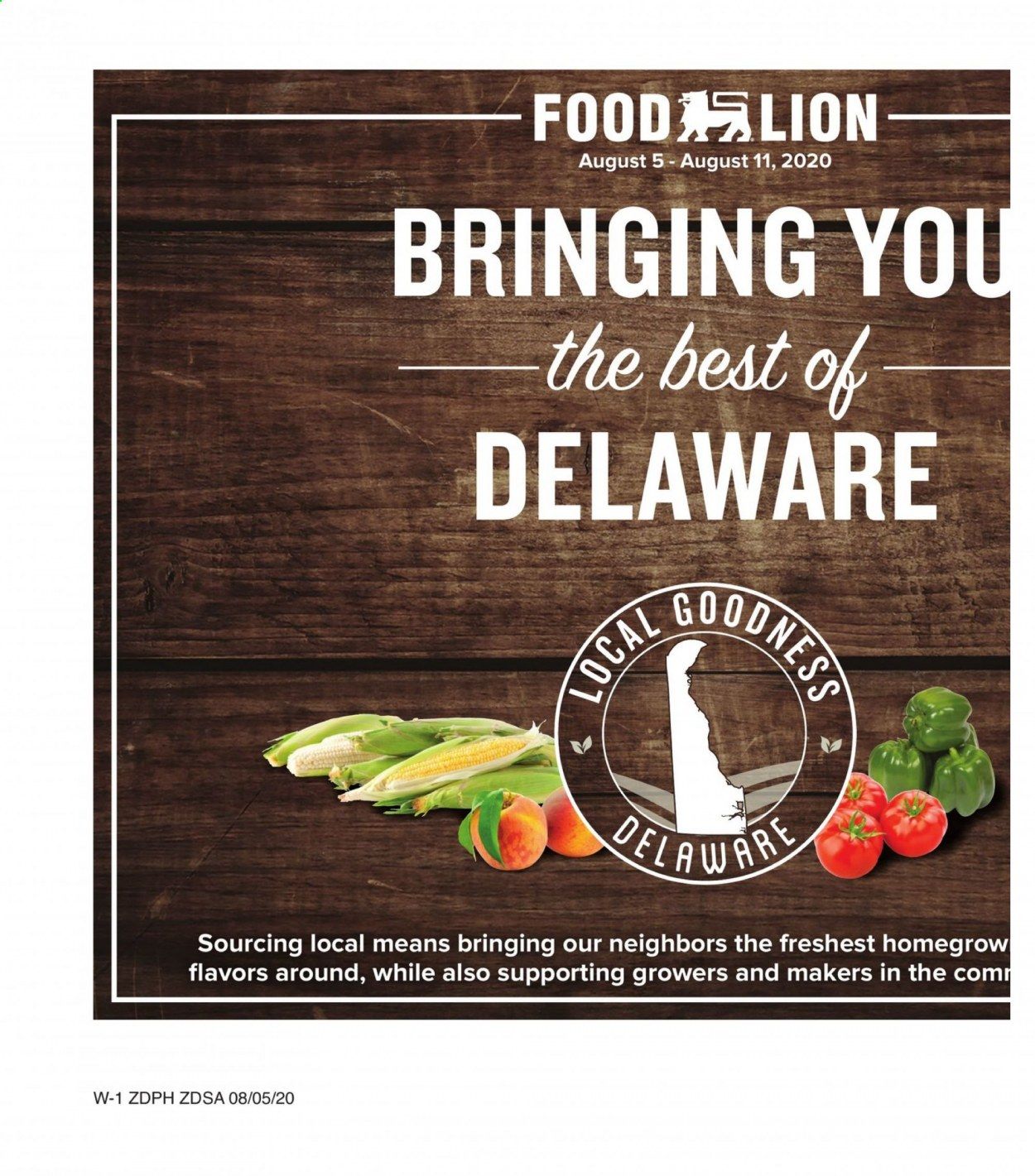 Food Lion (DE) Weekly Ad August 5 to August 11