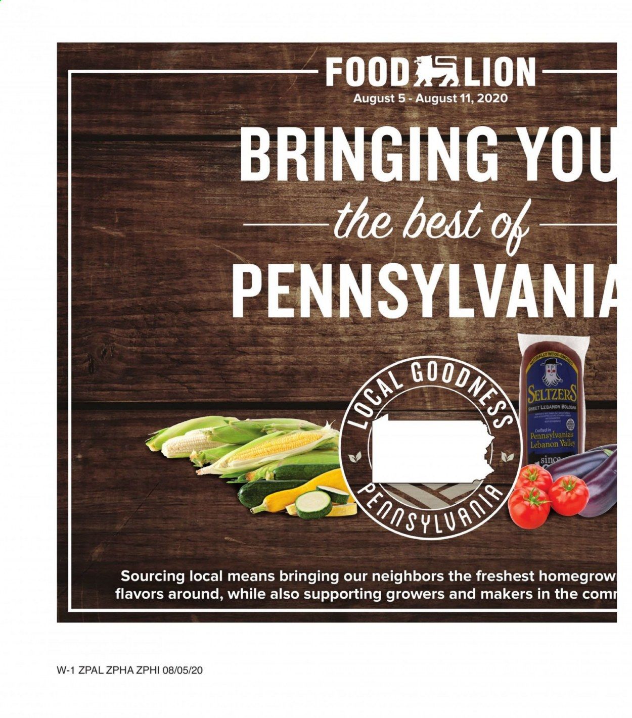 Food Lion (PA) Weekly Ad August 5 to August 11