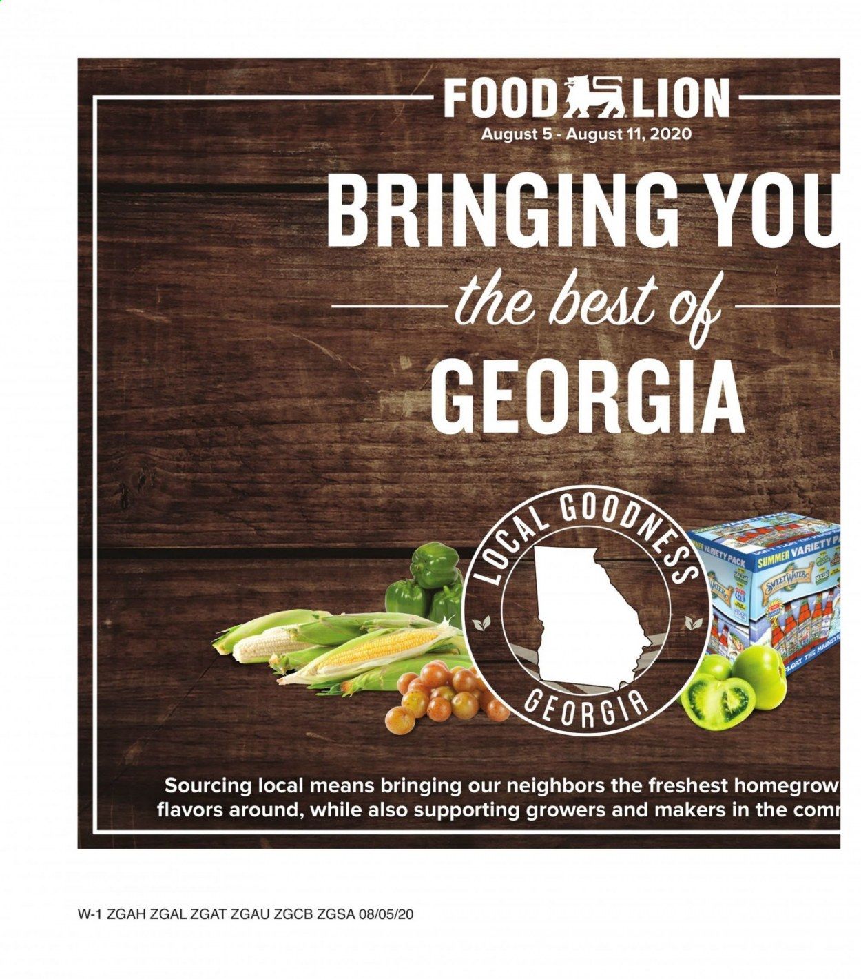 Food Lion (GA) Weekly Ad August 5 to August 11