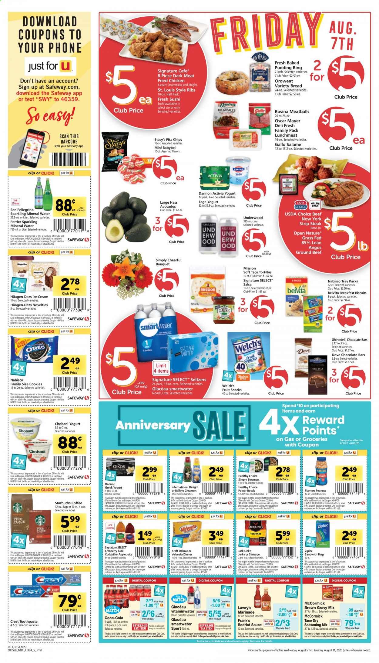 Safeway Weekly Ad August 5 to August 11