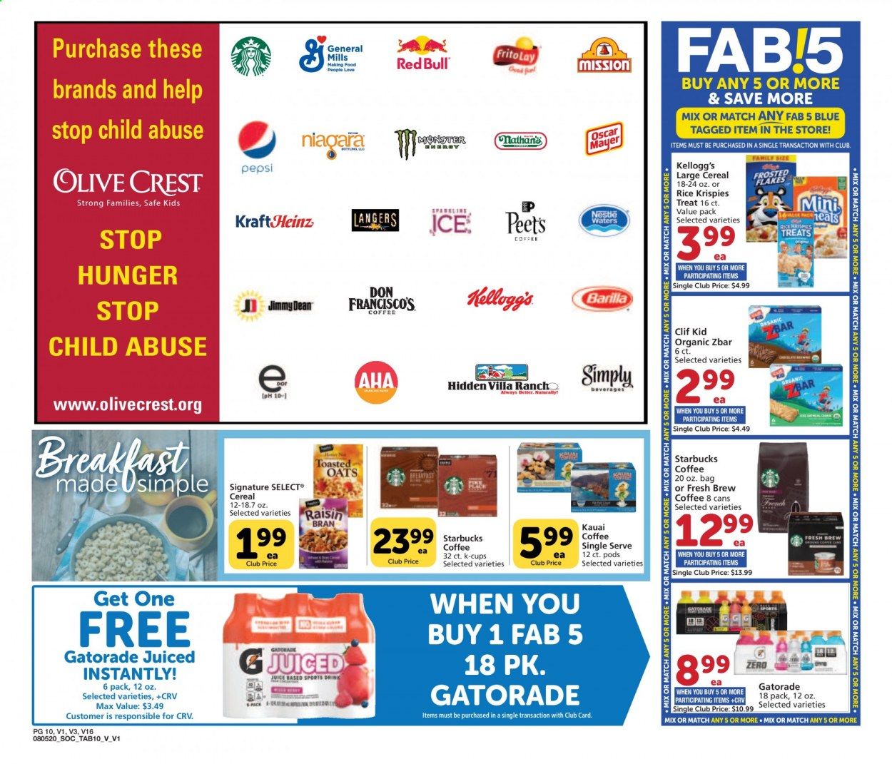 Vons Weekly Ad August 5 to September 1