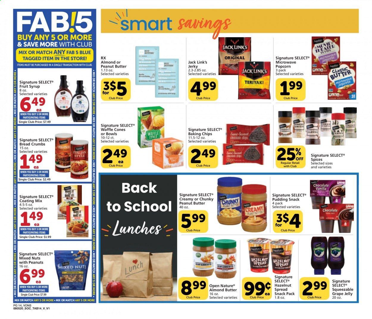 Vons Weekly Ad August 5 to September 1