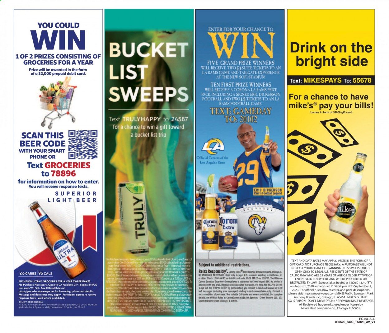 Vons Weekly Ad August 5 to September 1
