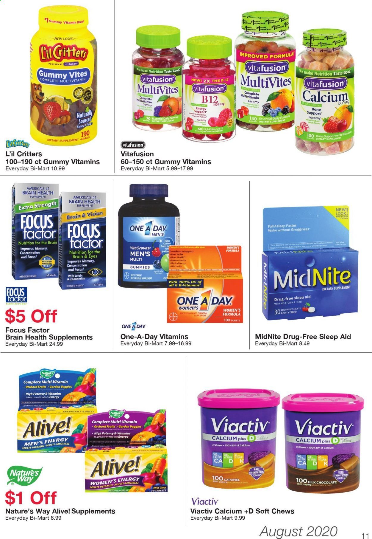 Bi-Mart Weekly Ad August 1 to August 31
