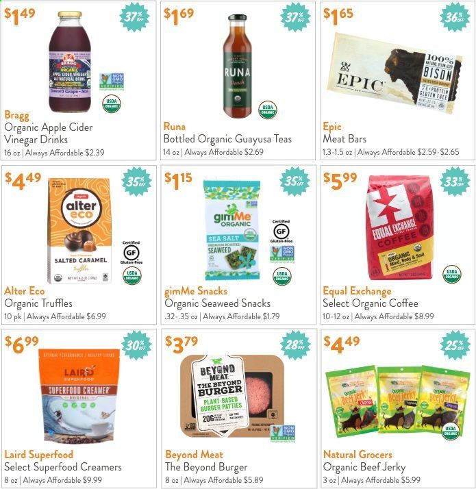 Natural Grocers Weekly Ad August 13 to August 15