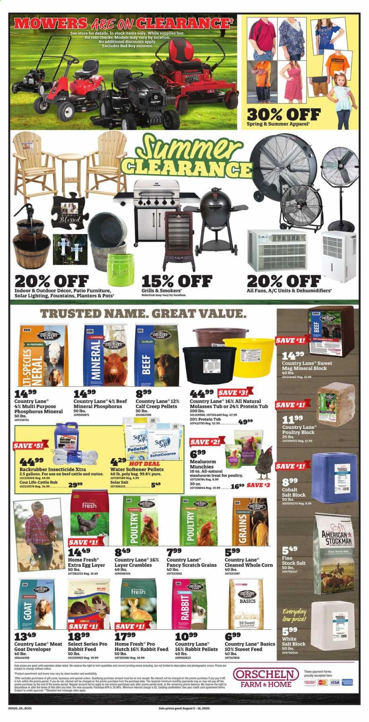 Orscheln Farm and Home Weekly Ad August 5 to August 16
