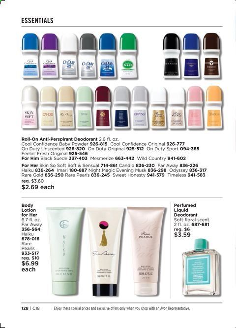 Avon Weekly Ad August 4 to August 17