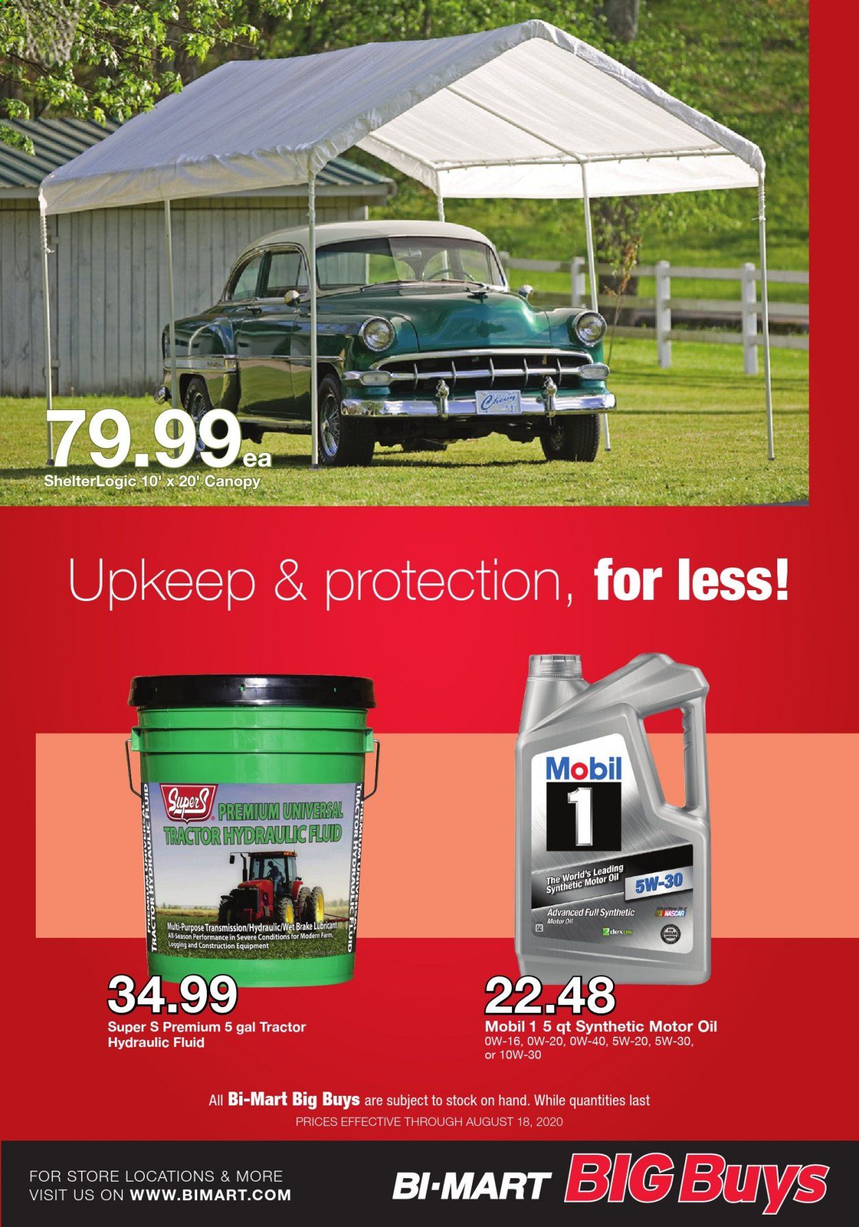 Bi-Mart Weekly Ad August 5 to August 18