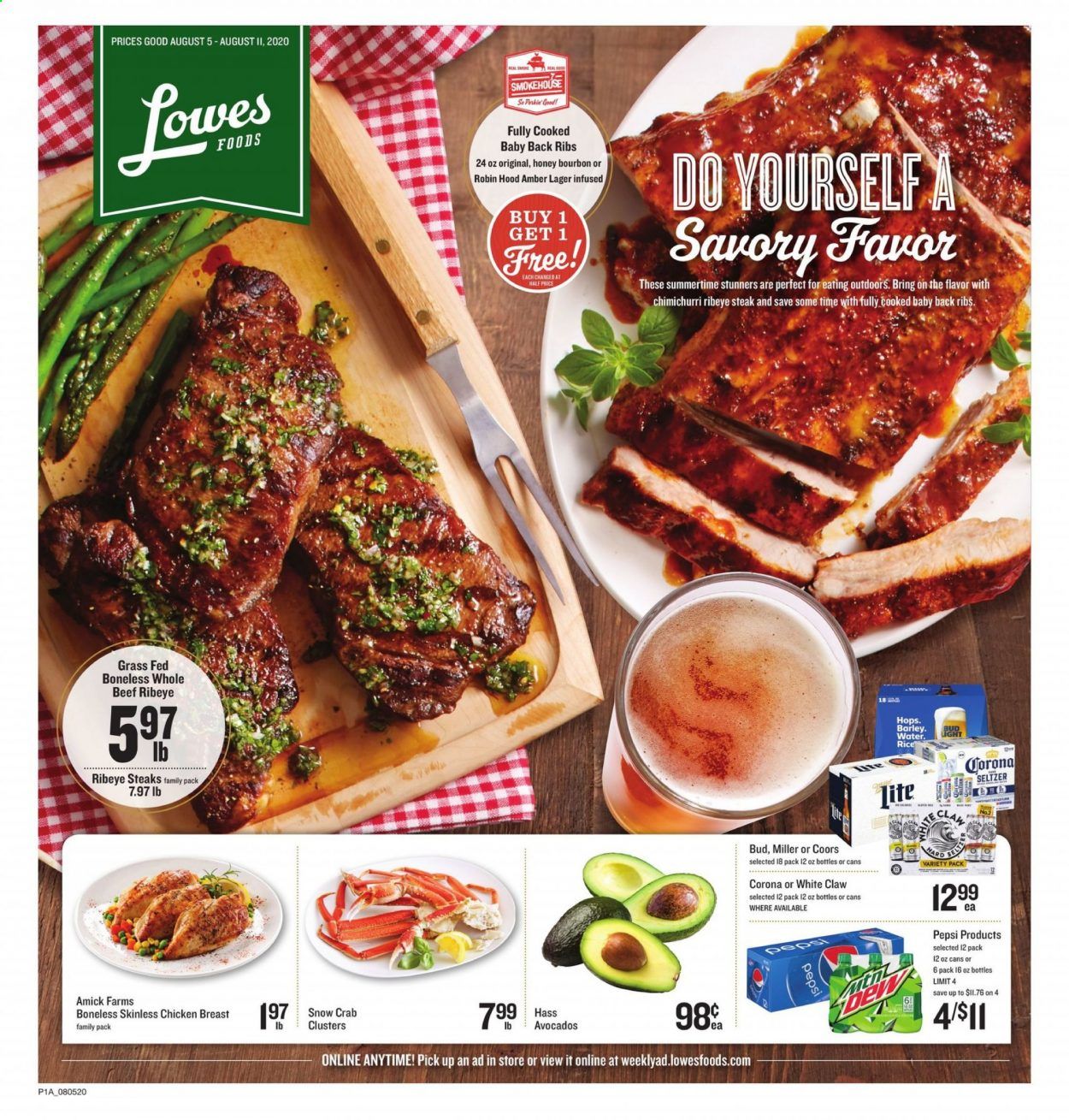 Lowes Foods Weekly Ad August 5 to August 11