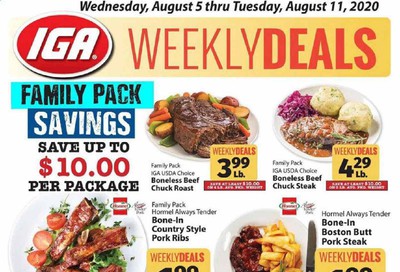 IGA Weekly Ad August 5 to August 11
