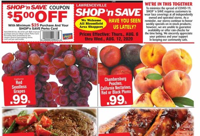Shop ‘n Save (Pittsburgh) (MD, NY, OH, PA) Weekly Ad August 6 to August 12