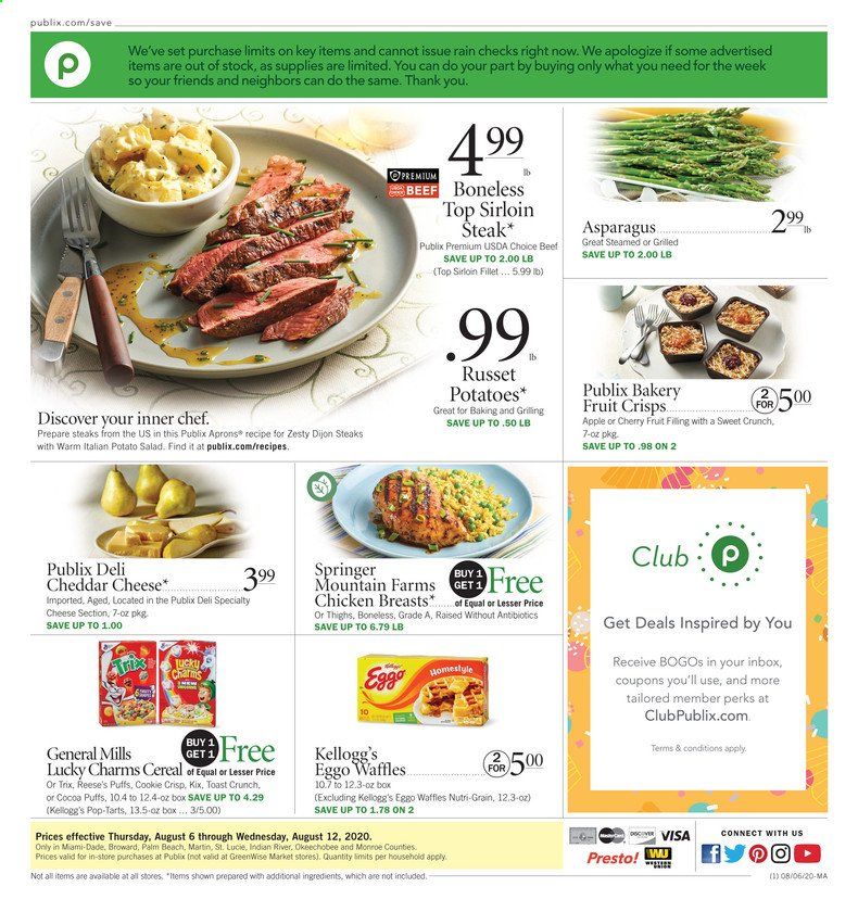 Publix Weekly Ad August 6 to August 12